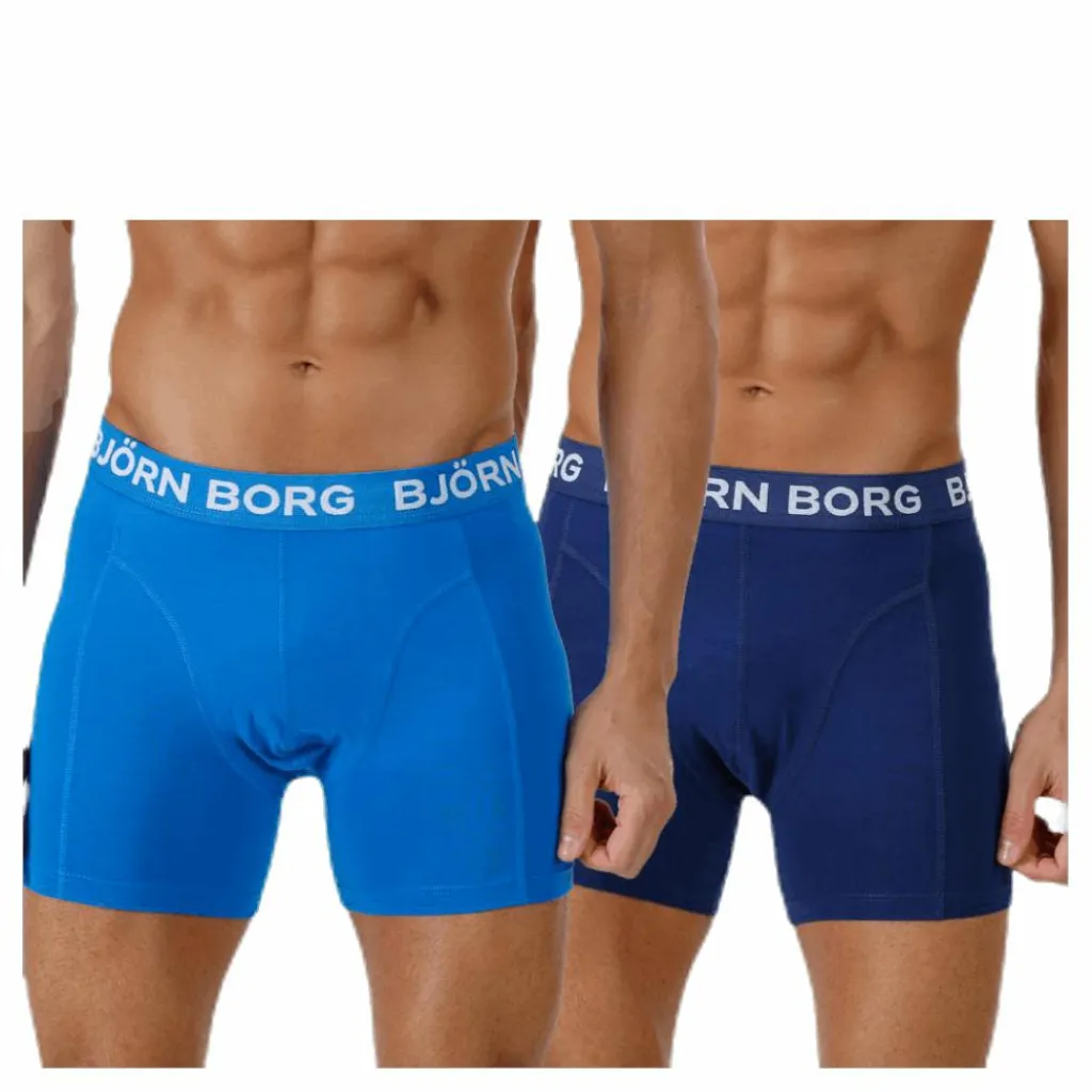 Björn Borg Solid Shorts 2-Pack Blue Blå New