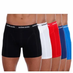 Björn Borg Solid Shorts 5-Pack Patterned Mönstrad Clearance