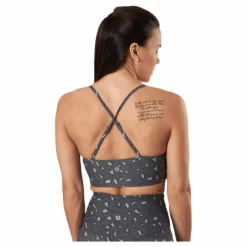 BLACC Soul Ruched Bra Patterned/Grey Mönstrad och Grå Outlet