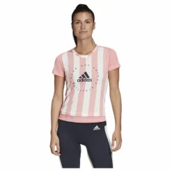 adidas Sp Tee Pink/White Rosa New