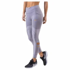 Nike Speed 7/8 Glam Tight Grey/Gold Grå