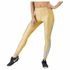 Nike Speed Metallic 7/8 Tight Gold Gul Hot