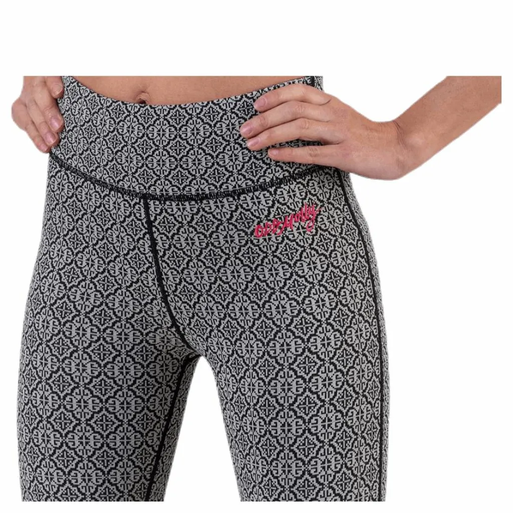 Spin To Win Mid Layer Tights White/Black*Odd Molly Hot