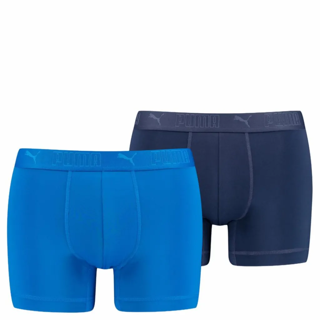 Puma Sport Microfiber Boxer 2p Blue Combo Blå New