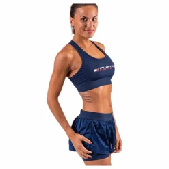 Tommy Hilfiger Sport Sports Bra Medium Tri Logo Blue Blå Discount