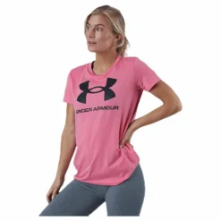 Under Armour Sportstyle Graphic SS Pink Rosa Sale