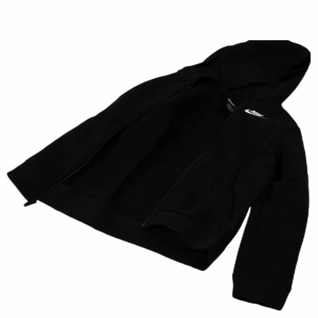 Sportswear Club Big Kids' Full-Zip Hoodie BLACK/BLACK/WHITE*Nike Discount