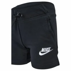 Nike Sportswear Club Big Kids' (Girls') French Terry Shorts BLACK/WHITE Svart Hot