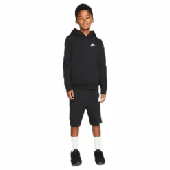Sportswear Club Big Kids' Pullover Hoodie BLACK/WHITE*Nike Clearance