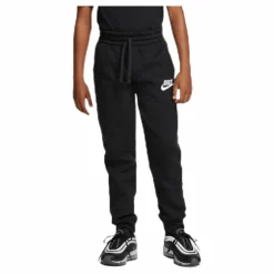 Nike Sportswear Club Fleece Big Kids' Pants BLACK/BLACK/WHITE Svart Hot