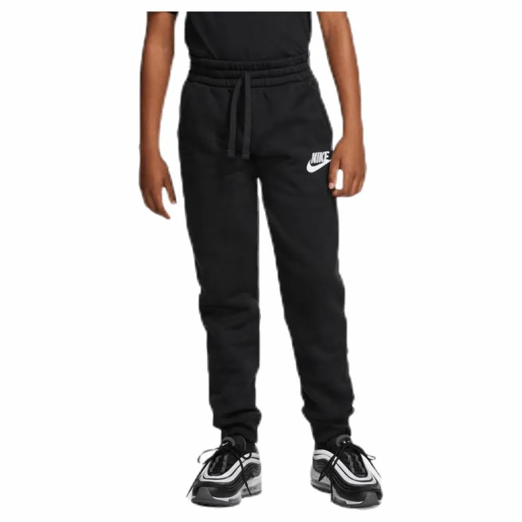 Nike Sportswear Club Fleece Big Kids' Pants BLACK/BLACK/WHITE Svart Hot
