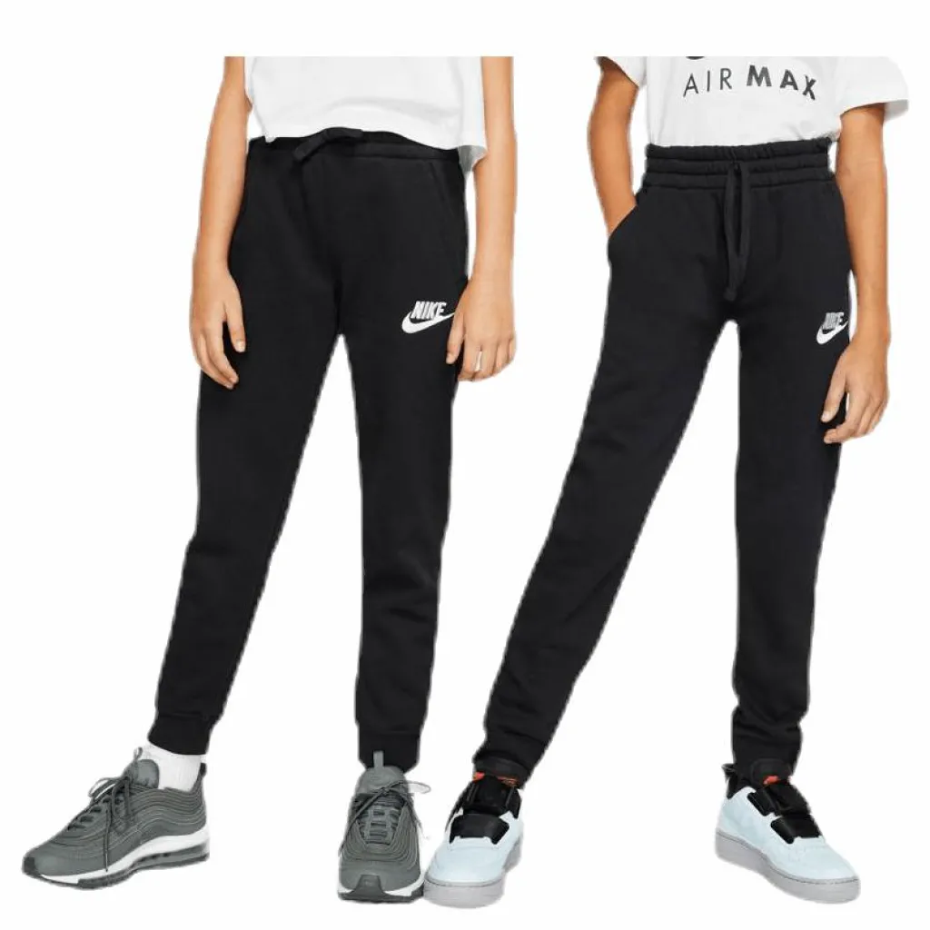 Nike Sportswear Club Fleece Big Kids' Pants BLACK/BLACK/WHITE Svart Hot