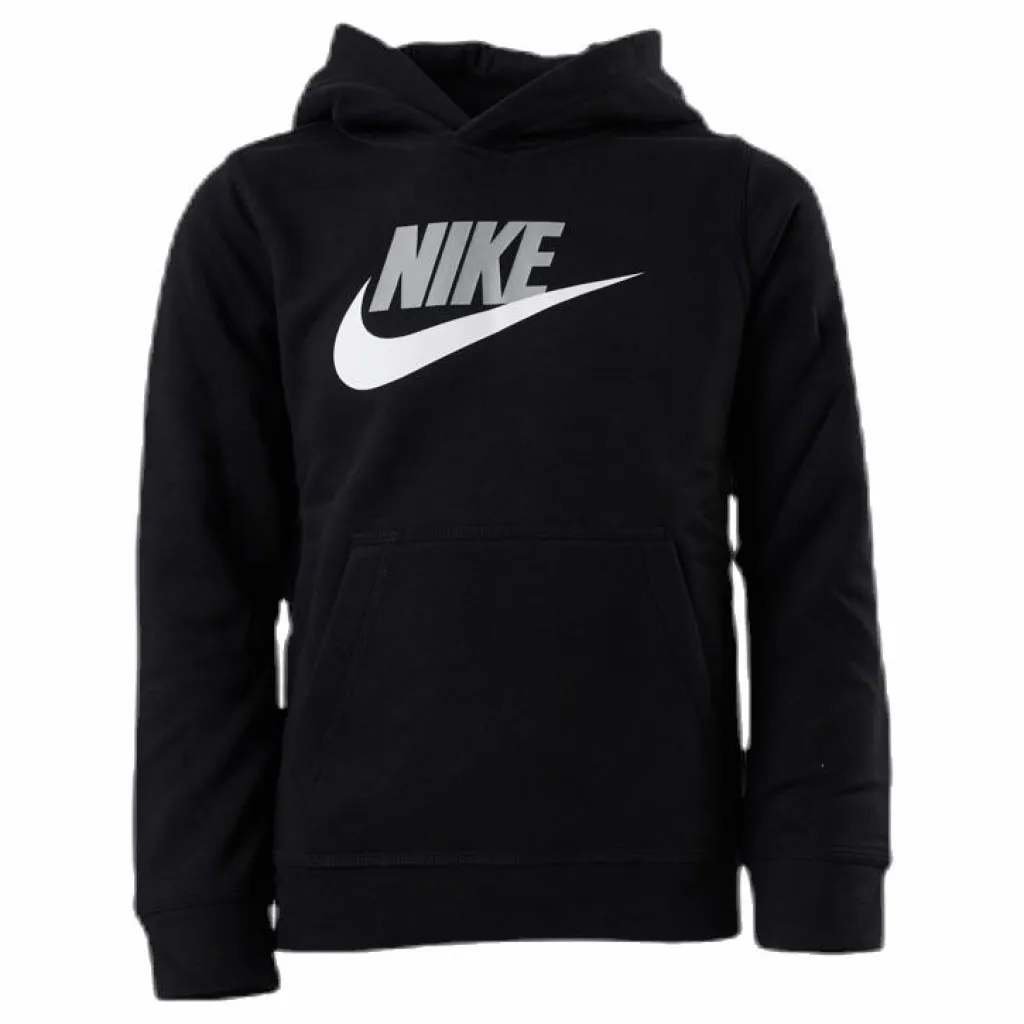 Sportswear Club Fleece Big Kids’ Pullover Hoodie BLACK/LT SMOKE GREY*Nike Best