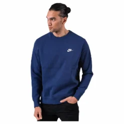 Sportswear Club Fleece Crew MIDNIGHT NAVY/WHITE*Nike Best