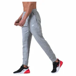 Nike Sportswear Club Fleece Joggers DK GREY HEATHER/MATTE SILVER/WHITE Grå Discount