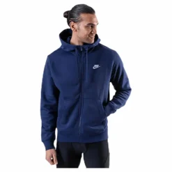 Sportswear Club Fleece Men's Full-Zip Hoodie MIDNIGHT NAVY/MIDNIGHT NAVY/WHITE*Nike Discount