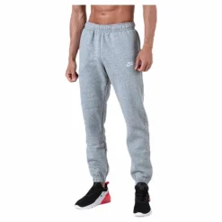 Sportswear Club Fleece Men's Pants DK GREY HEATHER/MATTE SILVER/WHITE*Nike Clearance