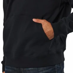Nike Sportswear Club Fleece Pullover Hoodie BLACK/BLACK/WHITE Svart Online