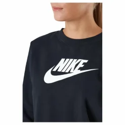 Nike Sportswear Club Fleece Women's Crew BLACK/WHITE Blå Sale