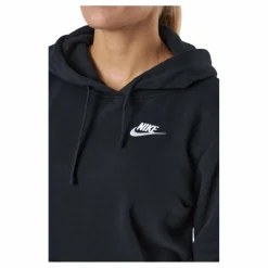 Sportswear Club Fleece Women's Pullover Hoodie BLACK/WHITE*Nike Clearance