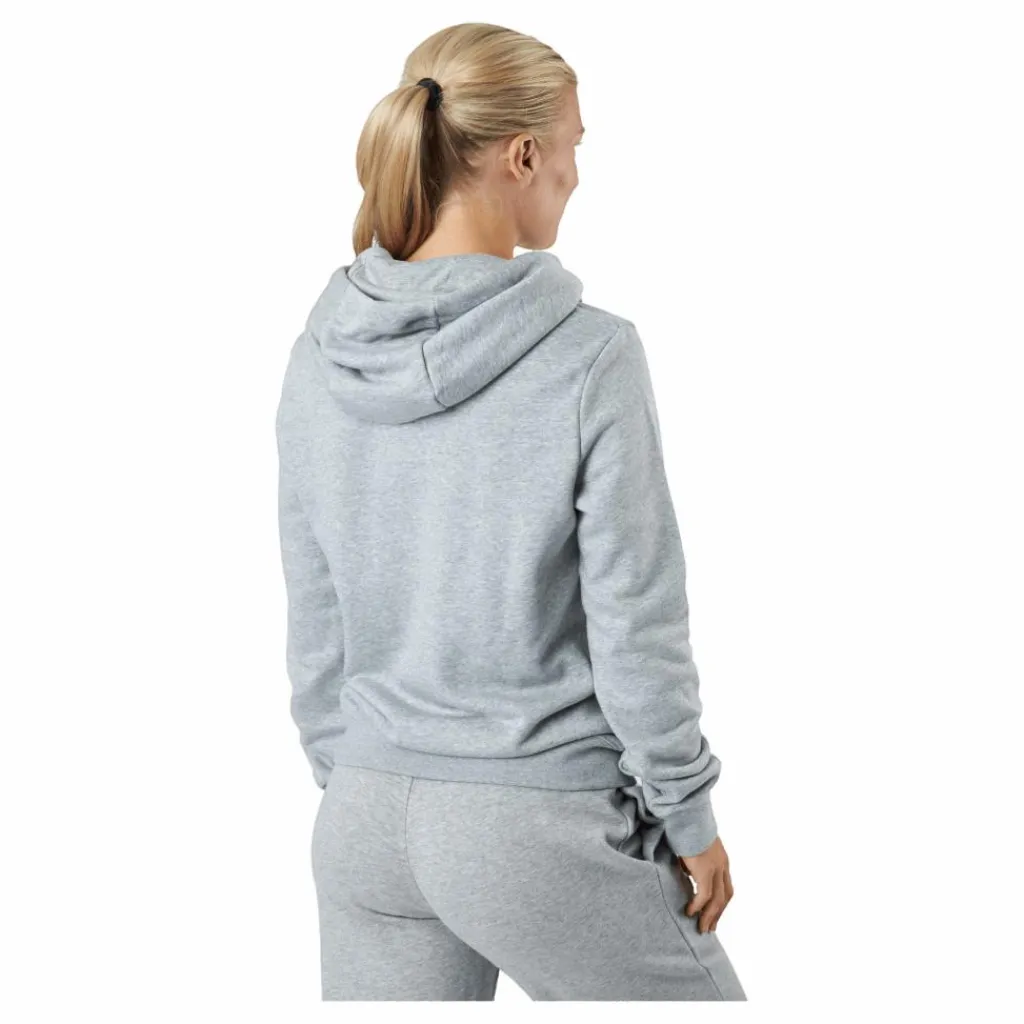 Sportswear Club Fleece Women's Logo Pullover Hoodie DK GREY HEATHER/WHITE*Nike Outlet