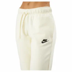 Nike Sportswear Club Fleece Women's Mid-Rise Joggers COCONUT MILK/BLACK Beige Sale