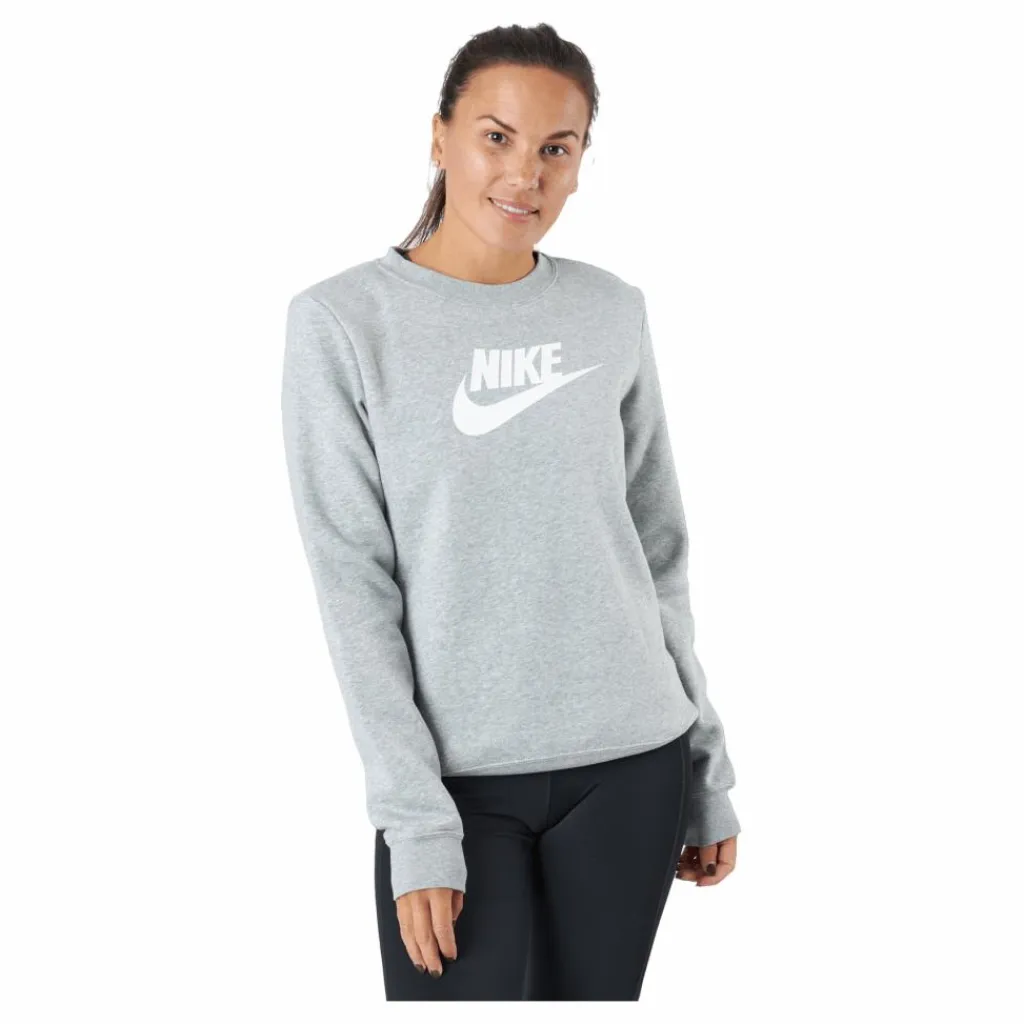 Sportswear Club Fleece Women's Crew DK GREY HEATHER/WHITE*Nike Best