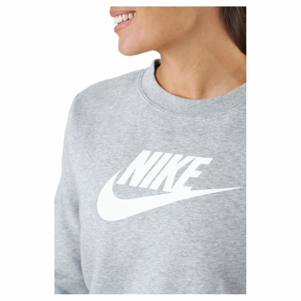 Sportswear Club Fleece Women's Crew DK GREY HEATHER/WHITE*Nike Best