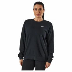 Sportswear Club Fleece Women's Crew BLACK/WHITE*Nike Online