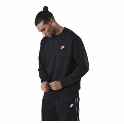 Sportswear Club Men's French Terry Crew BLACK/WHITE*Nike Sale