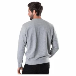 Nike Sportswear Club Men's French Terry Crew DK GREY HEATHER/WHITE Grå Hot