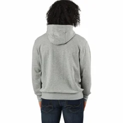 Nike Sportswear Club Men's Full-Zip Hoodie DK GREY HEATHER/MATTE SILVER/WHITE Grå Online