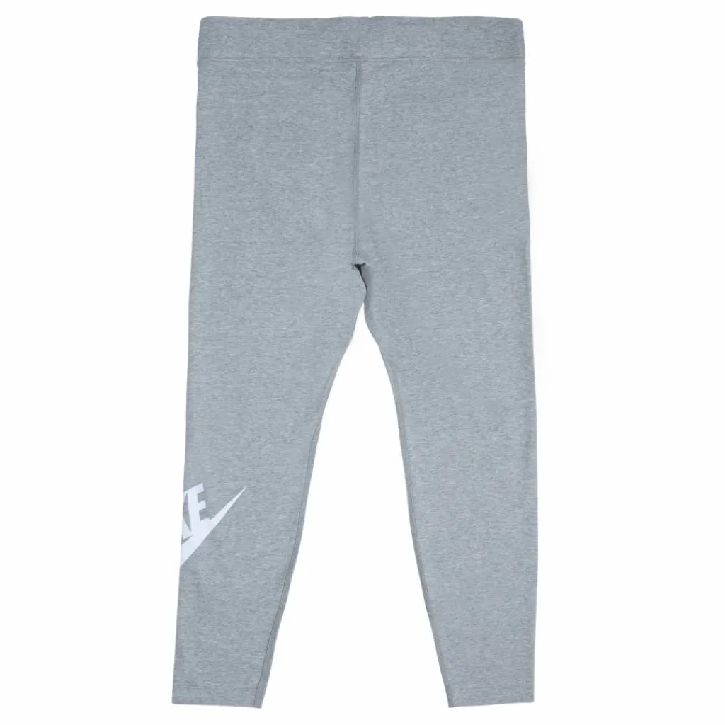 Nike Sportswear Essential Women's High-Waisted Leggings (Plus Size) DK GREY HEATHER/WHITE Grå