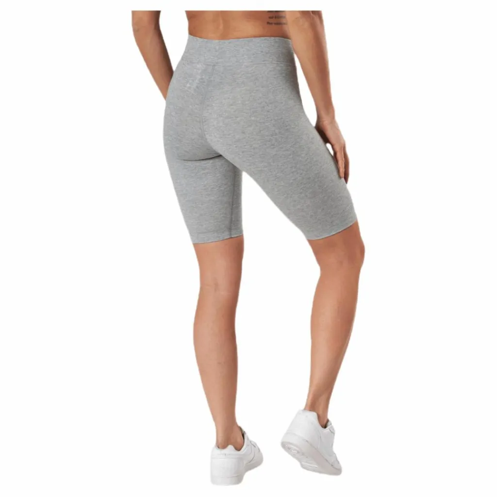Nike Sportswear Essential Women's Mid-Rise Bike Shorts DK GREY HEATHER/WHITE Grå Hot