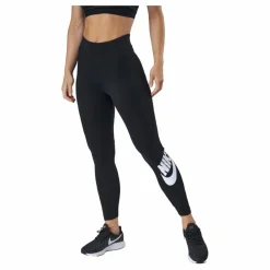 Sportswear Essential Women's High-Waisted Logo Leggings BLACK/WHITE*Nike Outlet
