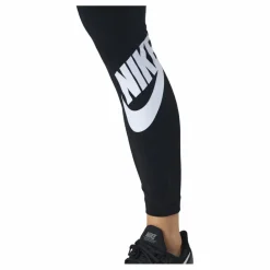 Sportswear Essential Women's High-Waisted Logo Leggings BLACK/WHITE*Nike Outlet