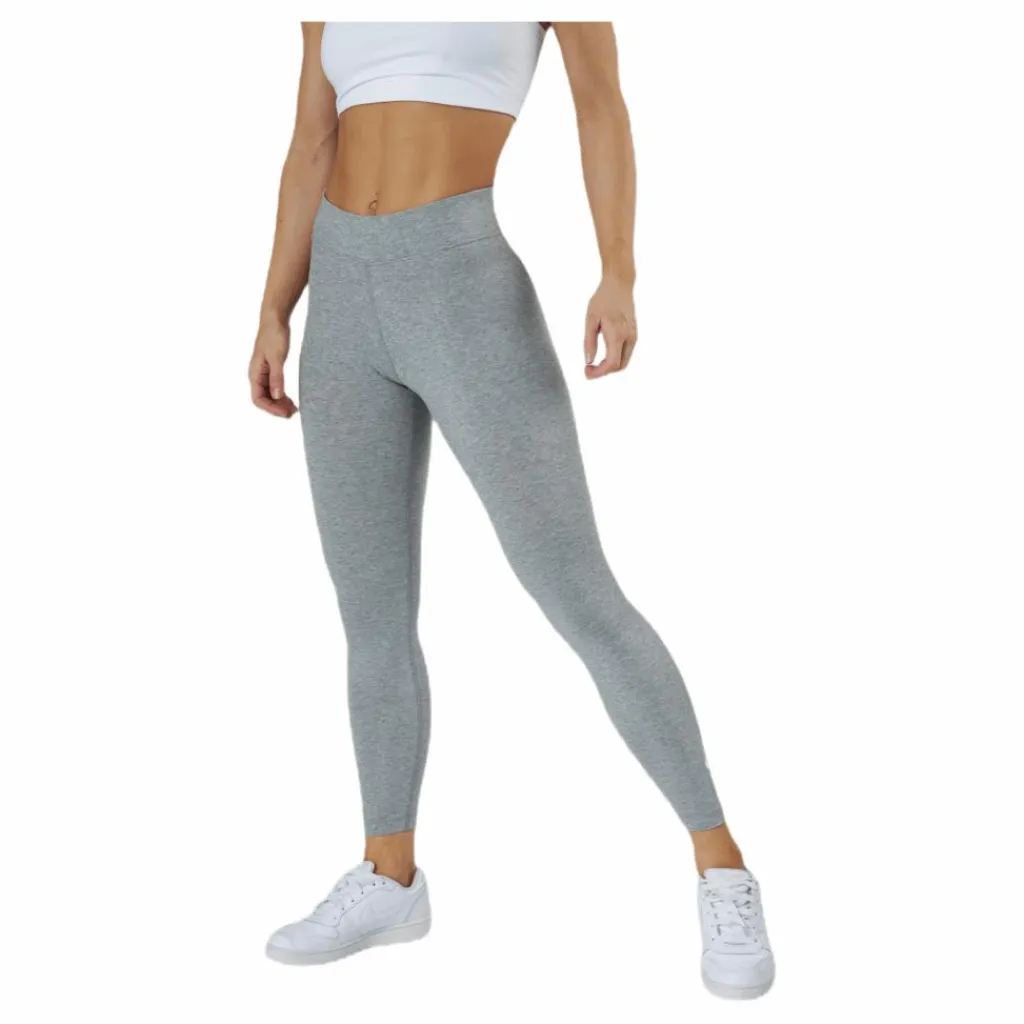 Nike Sportswear Essential Women's 7/8 Mid-Rise Leggings DK GREY HEATHER/WHITE Grå New