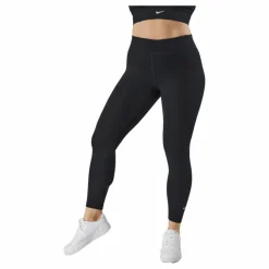 Nike Sportswear Essential Women's 7/8 Mid-Rise Leggings BLACK/WHITE Svart Outlet