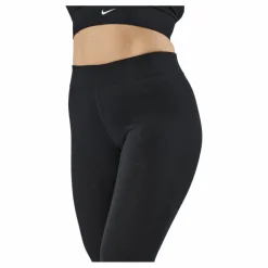 Nike Sportswear Essential Women's 7/8 Mid-Rise Leggings BLACK/WHITE Svart Outlet