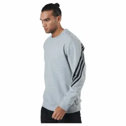 Sportswear Future Icons Three Stripes Crew Medium Grey Heather*adidas New