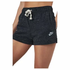 Nike Sportswear Gym Vintage Women's Shorts BLACK/WHITE Svart