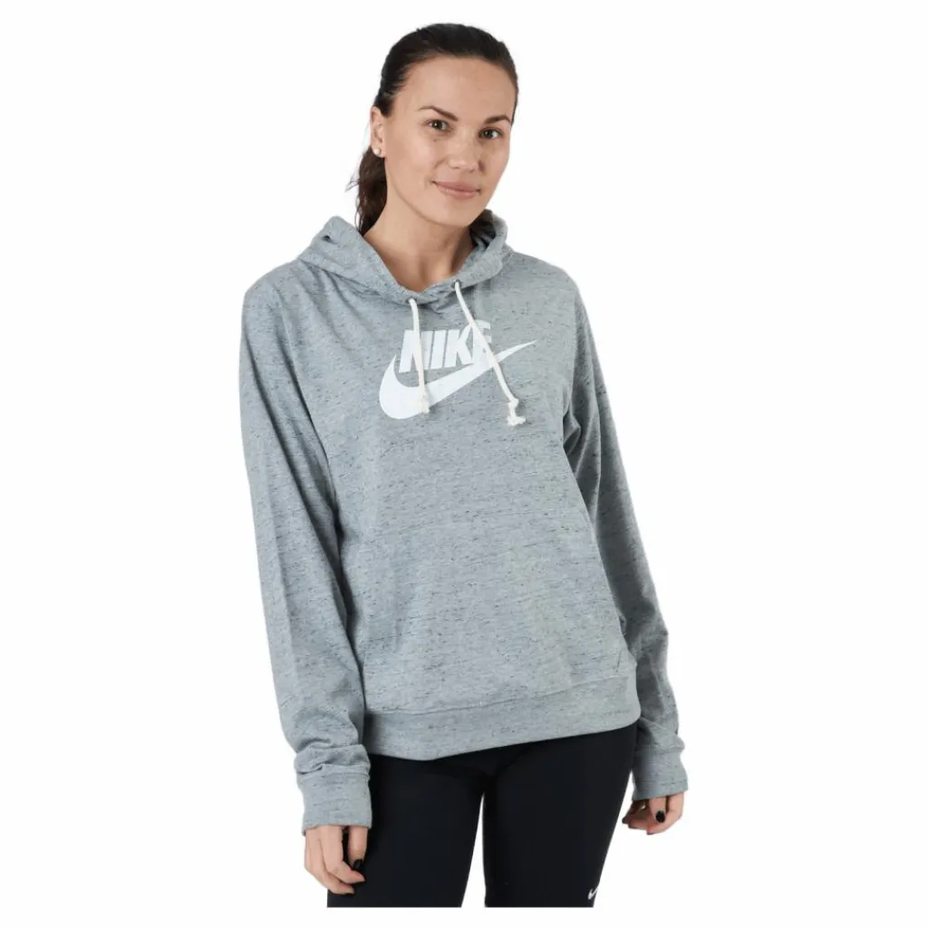 Sportswear Gym Vintage Women's Pullover Hoodie DK GREY HEATHER/WHITE*Nike Best