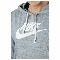 Sportswear Gym Vintage Women's Pullover Hoodie DK GREY HEATHER/WHITE*Nike Best