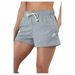 Nike Sportswear Gym Vintage Women's Shorts DK GREY HEATHER/WHITE Grå New