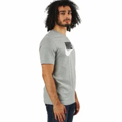 Nike Sportswear Men's T-Shirt DK GREY HEATHER/BLACK/WHITE Grå Hot