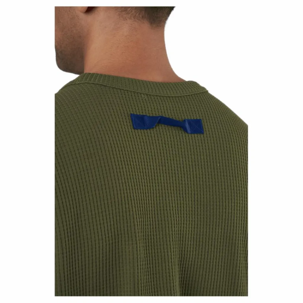 adidas Sportswear Pocket Waffle Knit Crew Focus Olive Grön Online