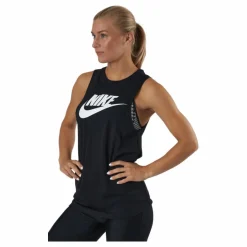 Nike Sportswear Women's Muscle Tank Black/white Svart Clearance
