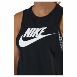 Nike Sportswear Women's Muscle Tank Black/white Svart Clearance