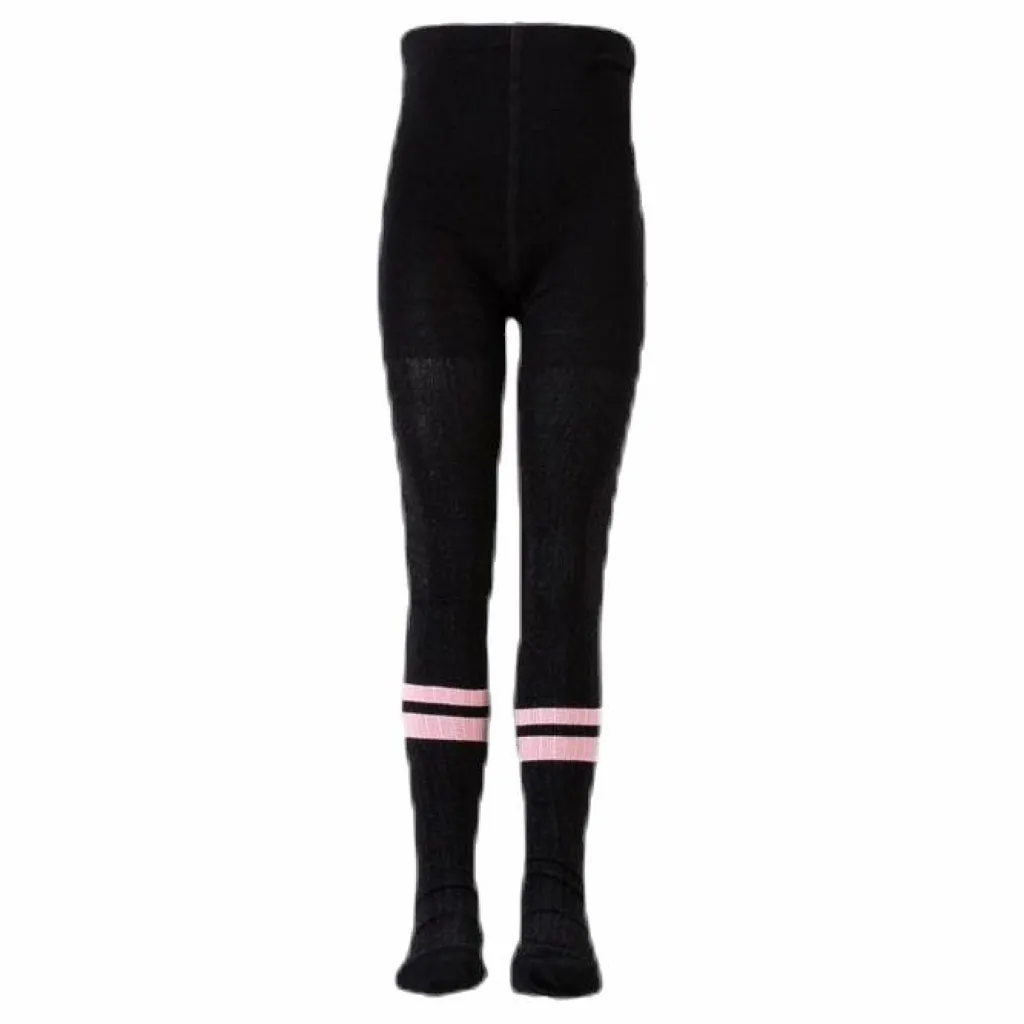Molo Sporty Rib Tights Pink/Black Rosa och Svart Hot