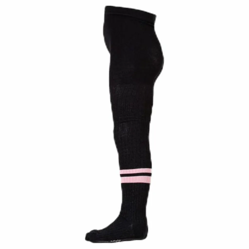Molo Sporty Rib Tights Pink/Black Rosa och Svart Hot